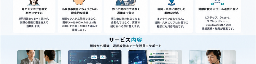解決策と選ばれる理由